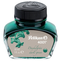 PELIKAN Tinte 4001, 30 ml Glasflacon, dunkelgrün