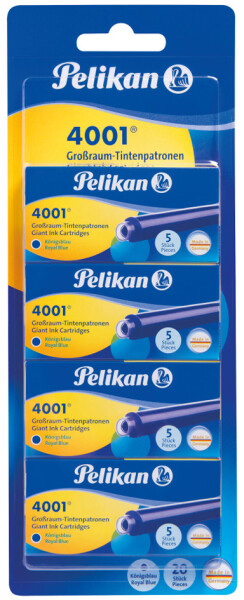 Pelikan Großraum-Tintenpatronen 4001 GTP 5, königsblau
