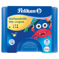 Pelikan Wachsmaler 655 10, mit Schiebehülse, rund