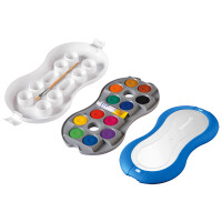 Pelikan Deckfarbkasten Space+, 12 Farben, blau