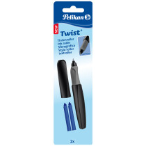 Pelikan Twist Tintenroller Black, schwarz grau
