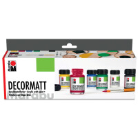 Marabu Acrylfarbe "Decormatt", Starter Set
