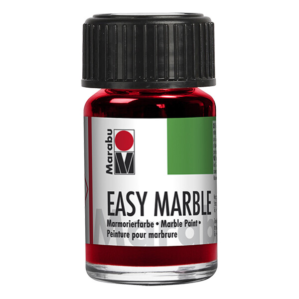 Marabu Marmorierfarbe "Easy Marble", schwarz, 15 ml, im Glas