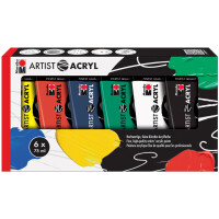 Marabu Acrylfarben-Set "Artist Acryl", 6 x 75 ml
