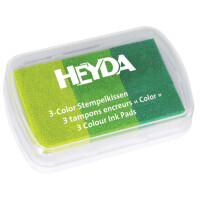 HEYDA Stempelkissen 3-Color, hellblau mittelblau dunkelblau