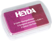 HEYDA Stempelkissen 3-Color, rosa hellblau flieder