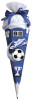 ROTH Schultüten-Bastelset "Soccer blau weiß", 6-eckig, 680mm