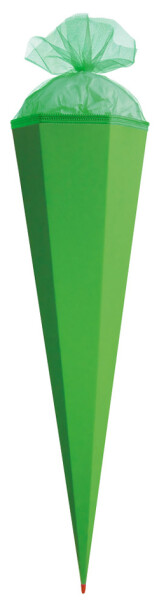 ROTH Bastelschultüte mit Verschluss, grün, 6-eckig, 850 mm