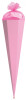 ROTH Bastelschultüte mit Verschluss, 850 mm, rosa