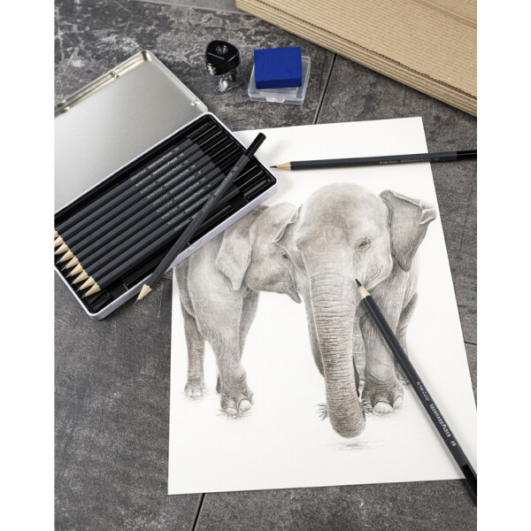 EBERHARD FABER Bleistift Artist Color, 12er Metalletui