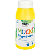 KREUL Fingerfarbe "MUCKI", gelb, 750 ml