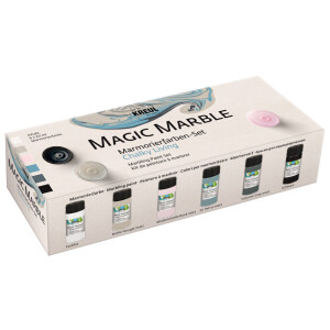 KREUL Marmorierfarbe "Magic Marble" matt, Set Chalky Living