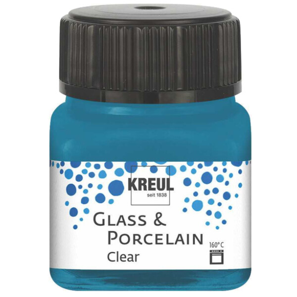 KREUL Glas- und Porzellanfarbe Clear, weinrot, 20 ml