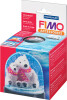 FIMO Schneekugel, rund, Durchmesser: 90 mm, Höhe: 75 mm