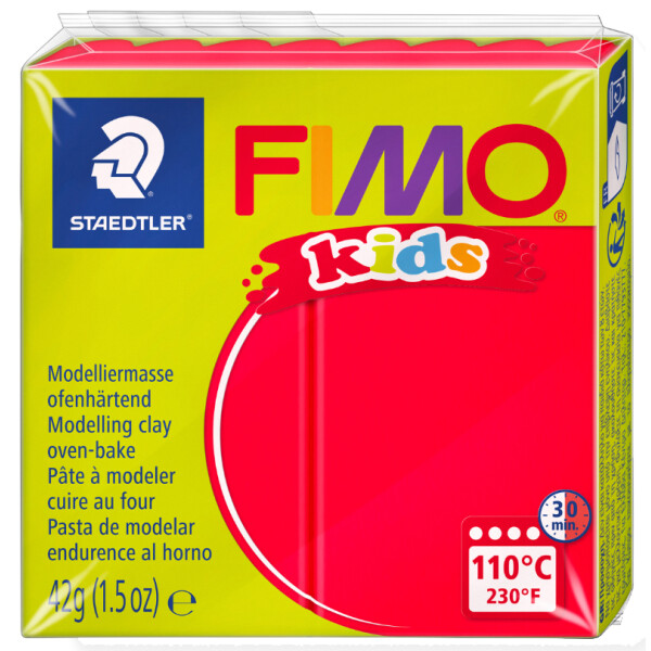 FIMO kids Modelliermasse, ofenhärtend, weiß, 42 g