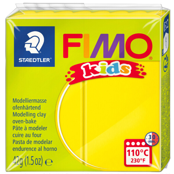 FIMO kids Modelliermasse, ofenhärtend, weiß, 42 g