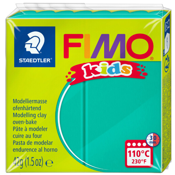 FIMO kids Modelliermasse, ofenhärtend, hellgrün, 42 g
