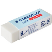STAEDTLER Kunststoff-Radierer soft S20, weiß