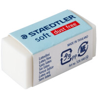 STAEDTLER Kunststoff-Radierer soft S40, weiß
