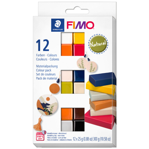 FIMO SOFT Modelliermasse-Set "Basic", 12er Set