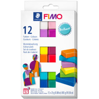 FIMO SOFT Modelliermasse-Set "Basic", 12er Set