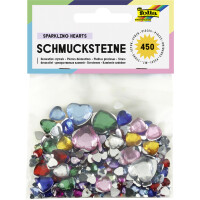 folia Schmucksteine "Herzen", Größen...