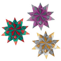 folia Faltblätter Bascetta-Stern, 150 x 150 mm, gelb...