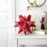 folia Faltblätter Bascetta-Stern, gelb-transparent