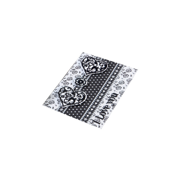 folia Motivkarton "Schwarz Weiß", 500 x 700 mm, 270 g qm
