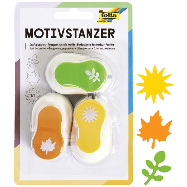 folia Motivstanzer "Ganzjahresmotive", klein, Set 7