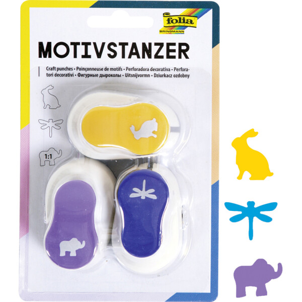 folia Motivstanzer "Ganzjahresmotive", klein, Set 7