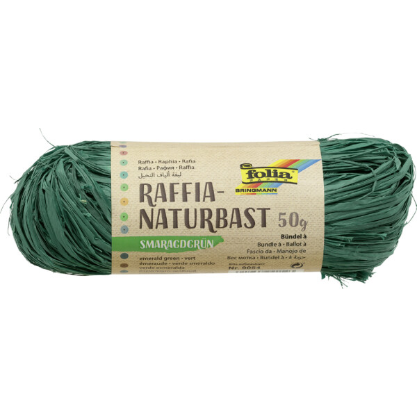 folia Raffia-Naturbast, 50 g, bananengelb