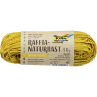 folia Raffia-Naturbast, 50 g, bananengelb