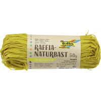 folia Raffia-Naturbast, 50 g, bananengelb