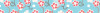 folia Deko-Klebeband Washi-Tape, Blütenranke blau