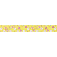 folia Deko-Klebeband Washi-Tape, Blütenranke gelb