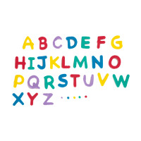 folia Moosgummi-Stanzteile "Buchstaben"