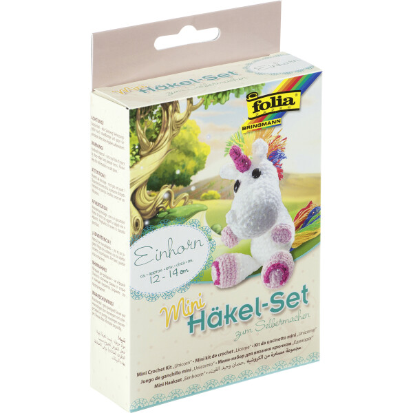folia Mini-Häkelset "Einhorn"