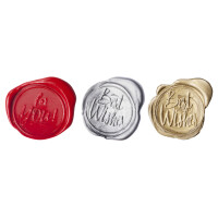 folia Siegel-Set, inkl. Holzgriff, Siegelmotive, Siegelwachs