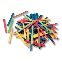 folia Holzstäbchen, Länge: 114 mm, farbig sortiert