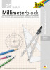 folia Millimeterpapier-Block, DIN A4, 80 g qm, 25 Blatt