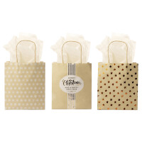 folia Papiertüten "Weihnachten", Kraftpapier, groß