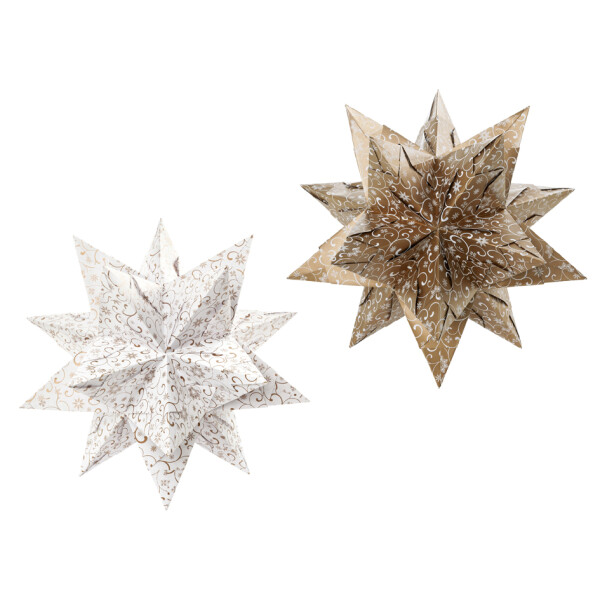 folia Faltbl&auml;tter Bascetta-Stern "Ornament 1", 200 x 200 mm