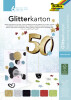 folia Glitterkarton-Block "Basic", 170 x 245 mm, 300 g qm