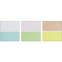 folia Glitterkarton-Block "Pastell", 170 x 245...
