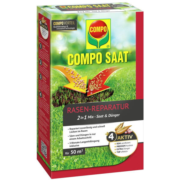 COMPO Rasen-Reparatur-Mix, 1,2 kg für 50 qm