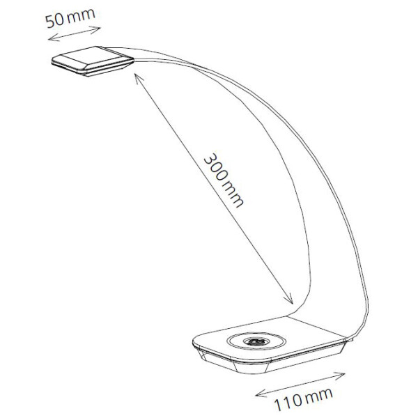 Hansa LED-Tischleuchte Leseleuchte Scala, violett