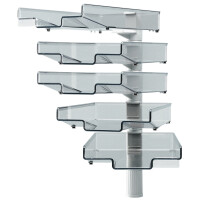 Hansa Schwenkflügler mit 5 Schalen, schwarz