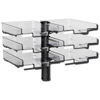 Hansa Schwenkflügler mit 6 Schalen, lichtgrau