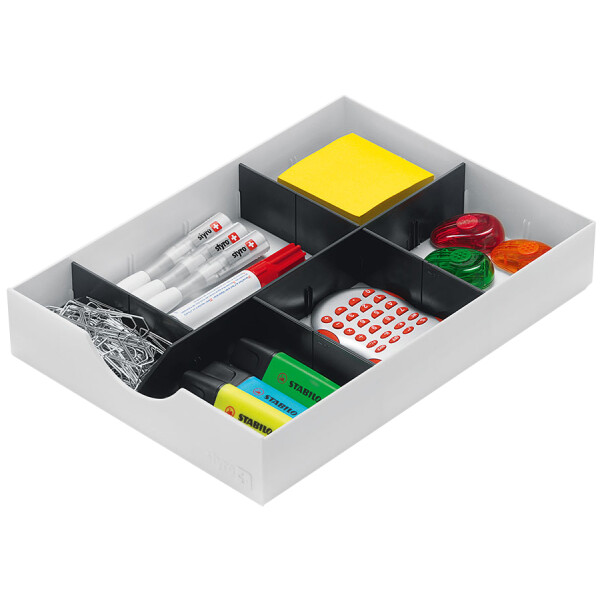 styro System-Schublade für Sortierstation styrodoc, weiß